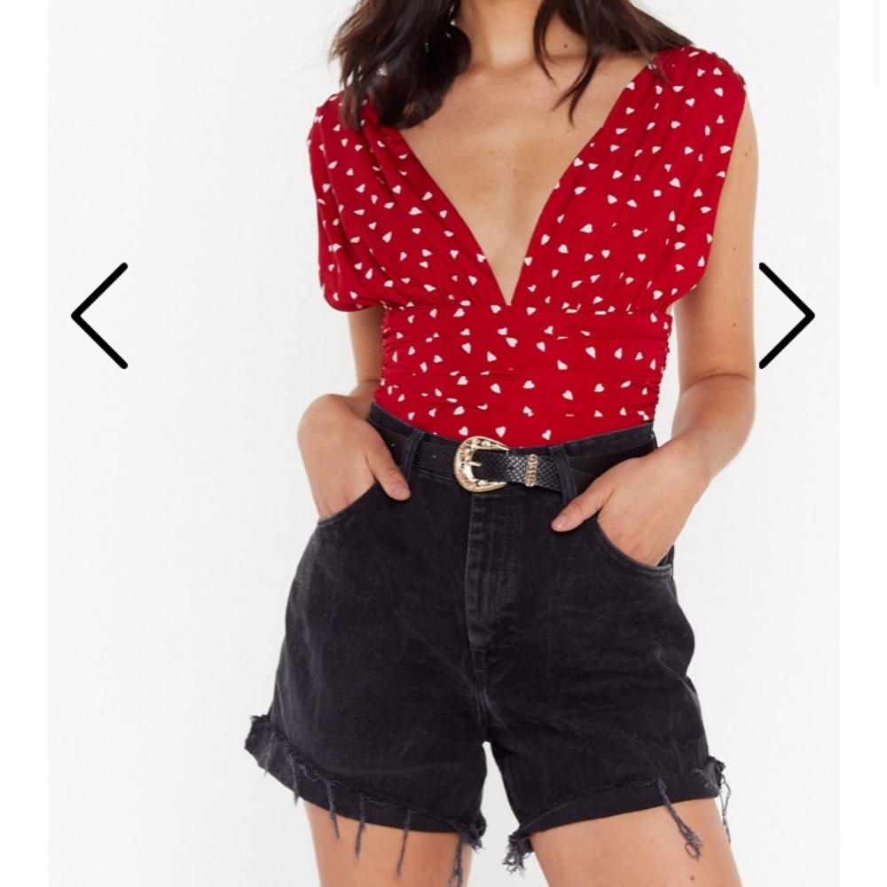 Red bodysuit